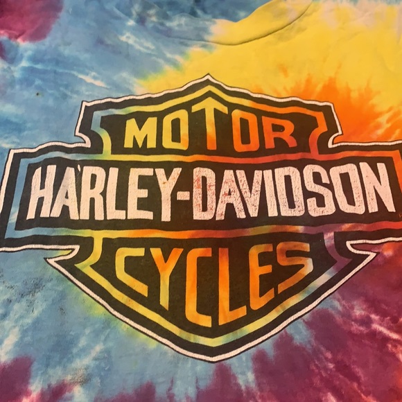 Vintage tie dye Harley Davidson tshirt - Picture 4 of 6